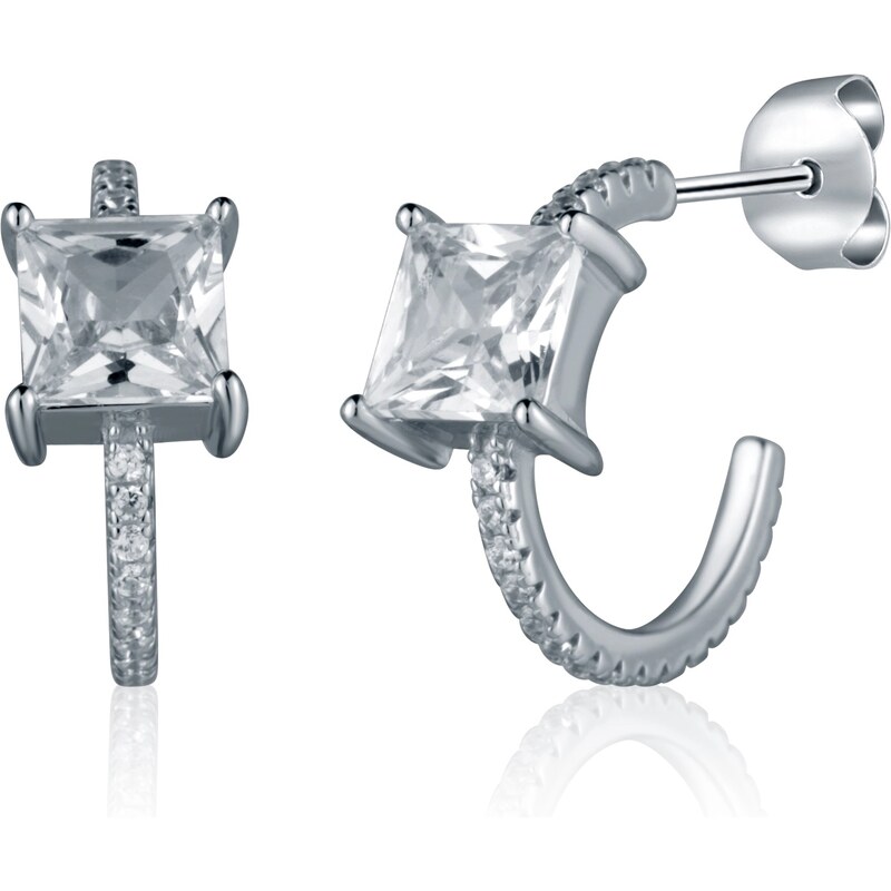 JVD Strieborné kruhové náušnice so zirkónmi SVLE2379XH2BI00 66579106