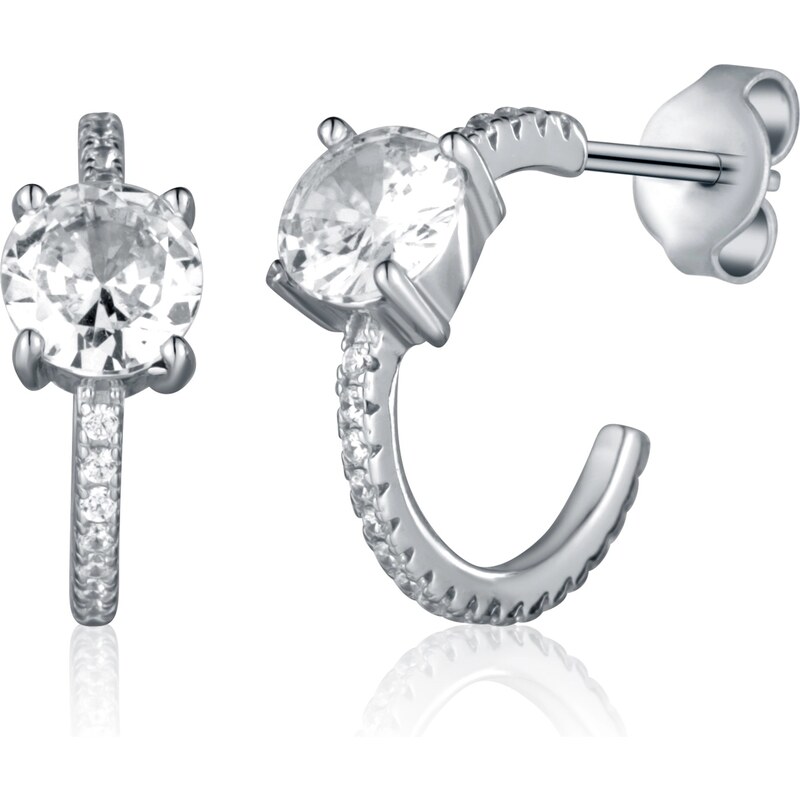 JVD Strieborné kruhové náušnice so zirkónmi SVLE2378XH2BI00 66594543