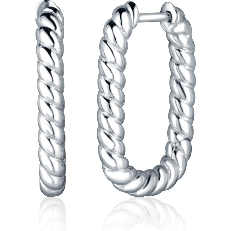 JVD Strieborné oválne náušnice SVLE2432XJ40000 66579425