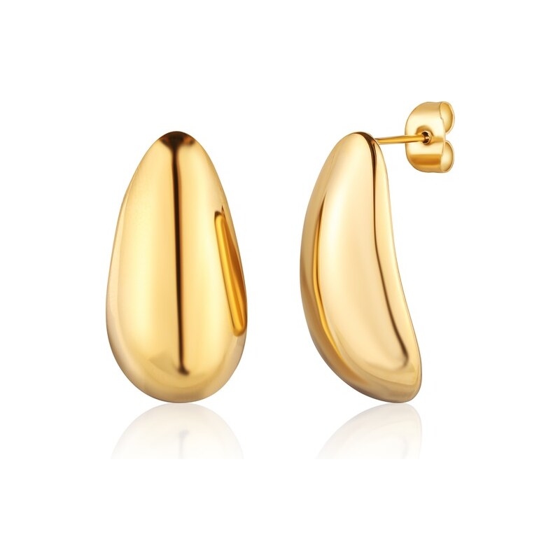 JVD Módne pozlátené náušnice Tear Drop SSSE0154X20GO00 66581093