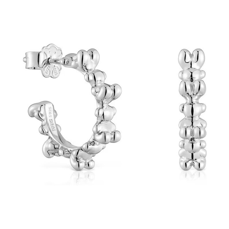 Tous Strieborné kruhové náušnice Bold Bear 1004194700 66580537