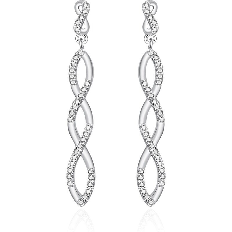 Agato Trblietavé visiace náušnice so zirkónmi AGT-E035PW 66587906