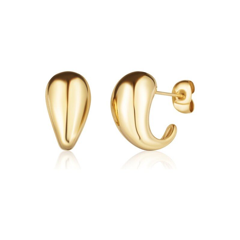 JVD Štýlové pozlátené náušnice Tear Drop SSSE0155X20GO00 66594228