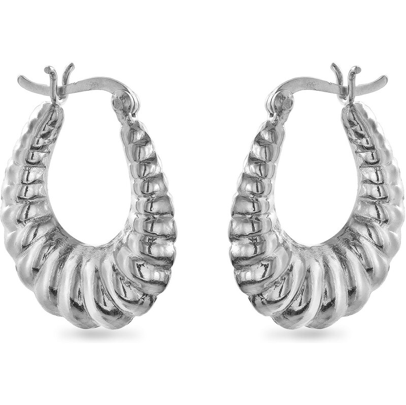 AGAIN Jewelry Módne strieborné náušnice kruhy AJNS0064 66586145