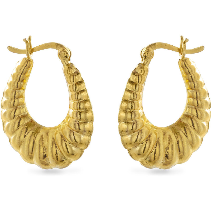 AGAIN Jewelry Módne pozlátené náušnice kruhy AJNS0065 66593960