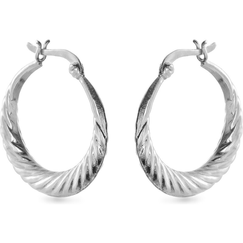 AGAIN Jewelry Štýlové strieborné náušnice kruhy AJNS0062 66582559