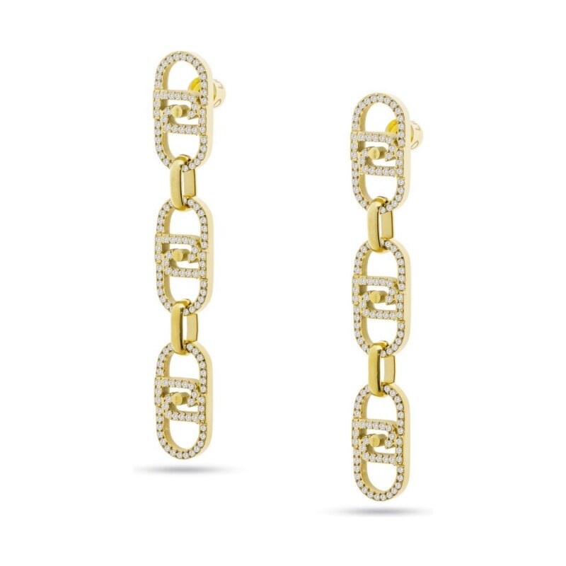 Liu Jo Štýlové visiace náušnice s kryštálmi Fashion LJ2626 66594637