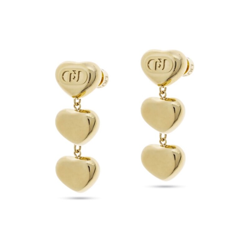 Liu Jo Visiace srdiečkové náušnice z pozlátenej ocele Fashion LJ2631 66579758