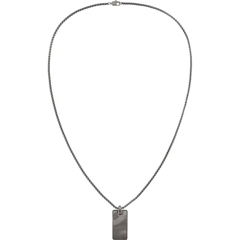 Calvin Klein Štýlový oceľový náhrdelník pre mužov Metallic Waves 66590137