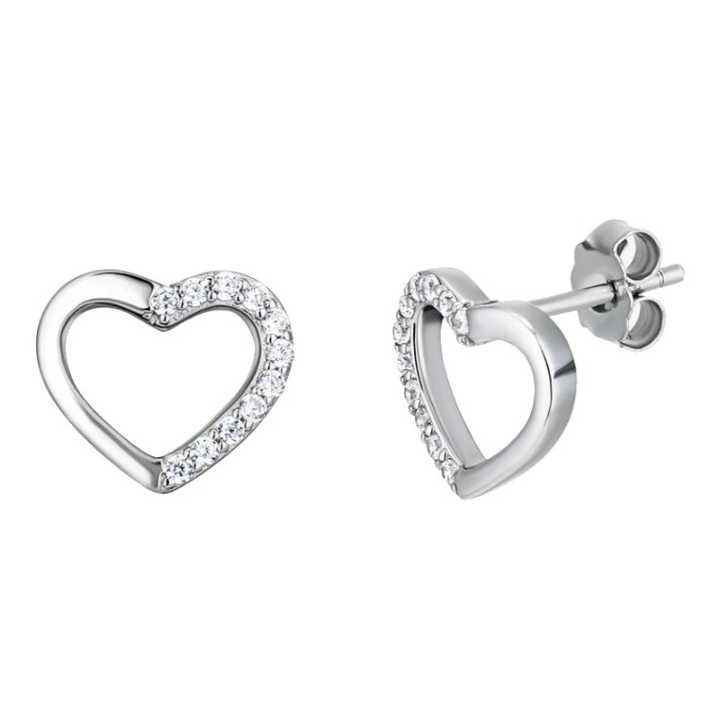 Preciosa Srdiečkové náušnice s kubickou zirkóniou True Love Royal 66579153