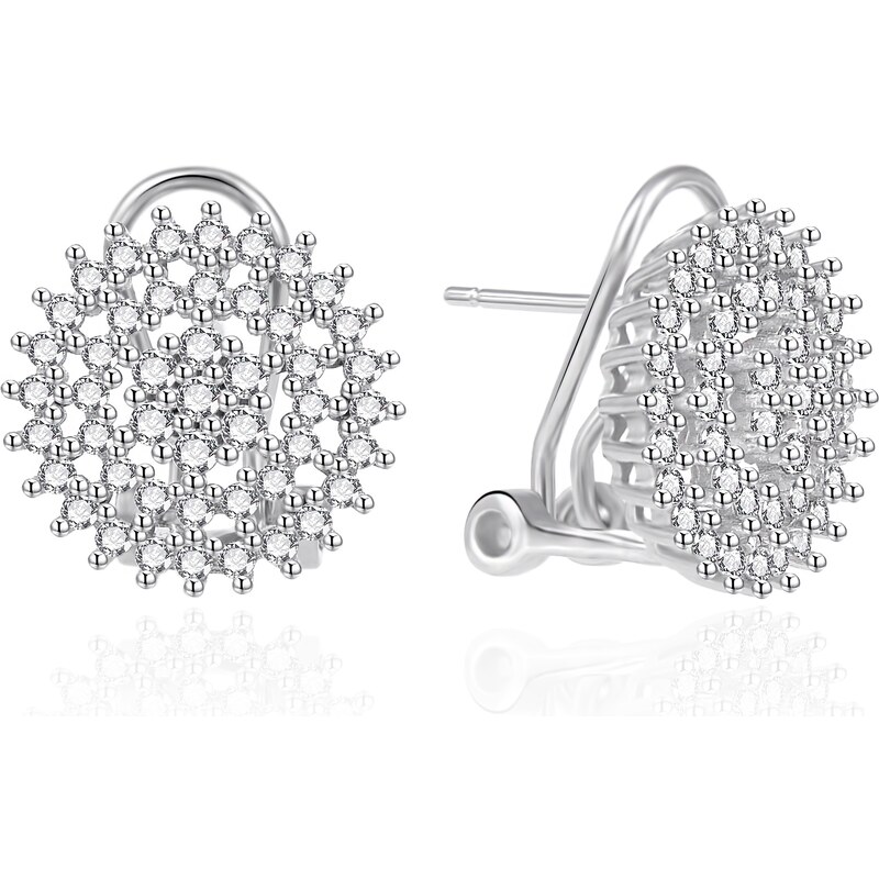 Agato Trblietavé strieborné náušnice so zirkónmi AGT-E030KKW 66579864