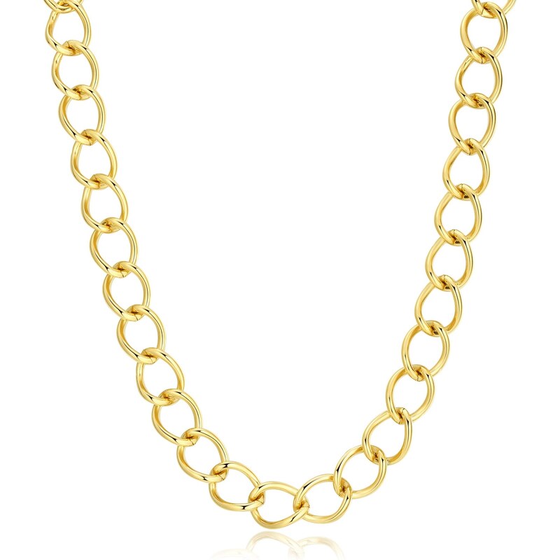 SAgapõ Výrazný pozlátený náhrdelník pre ženy Chunky SHK30 66584660