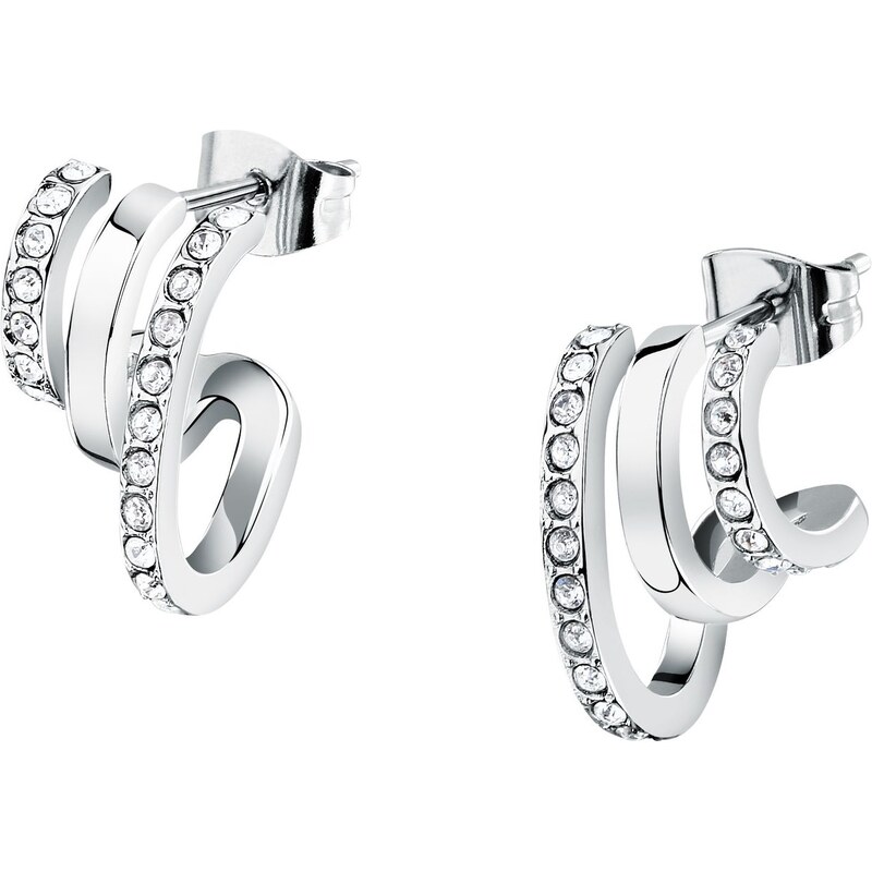 Morellato Moderné oceľové náušnice s kryštálmi Creole SAUP31 66584609