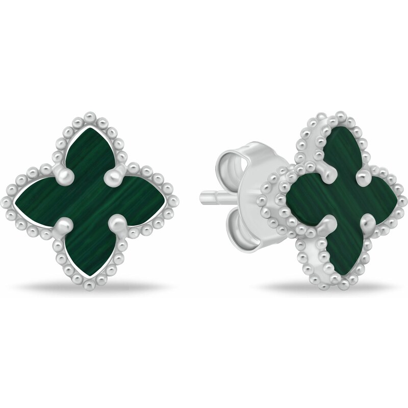 Brilio Silver Nadčasové kvetinové náušnice zo striebra EA1156WG 66594484