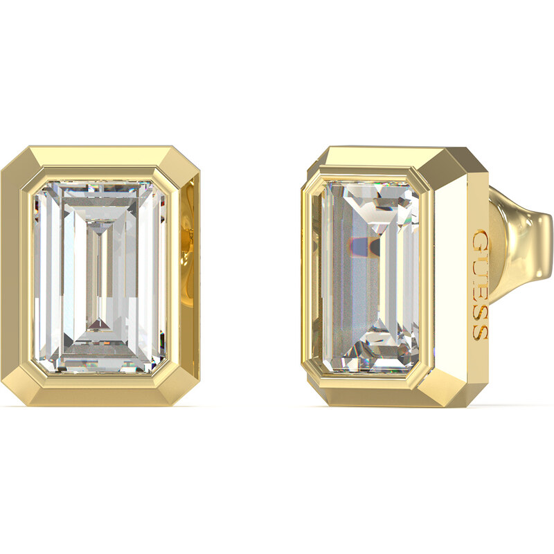 Guess Hranaté pozlátené náušnice 4G Light JUBE05250JWYGT/U 66578802