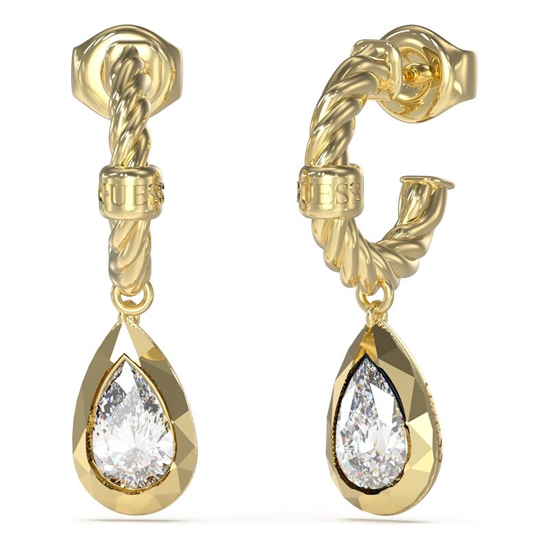 Guess Očarujúce pozlátené náušnice 4G Light JUBE05243JWYGT/U 66594450