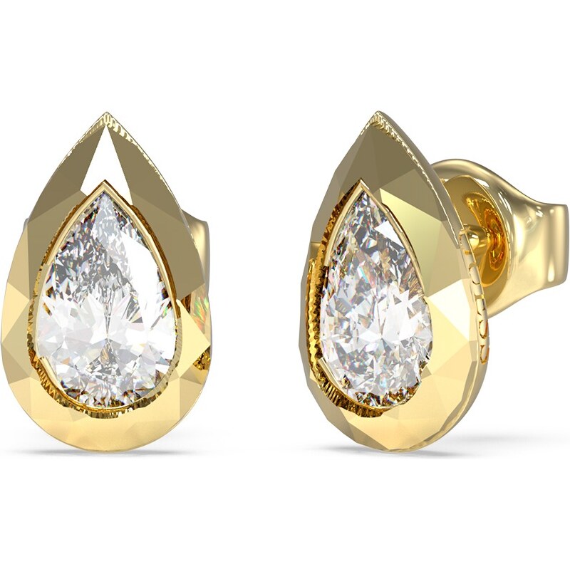 Guess Pozlátené náušnice Tear Drop 4G Light JUBE05247JWYGT/U 66580103