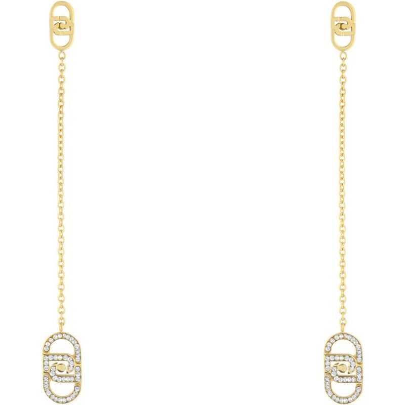 Liu Jo Pozlátené dlhé náušnice s kryštálmi LJ2906 66593413