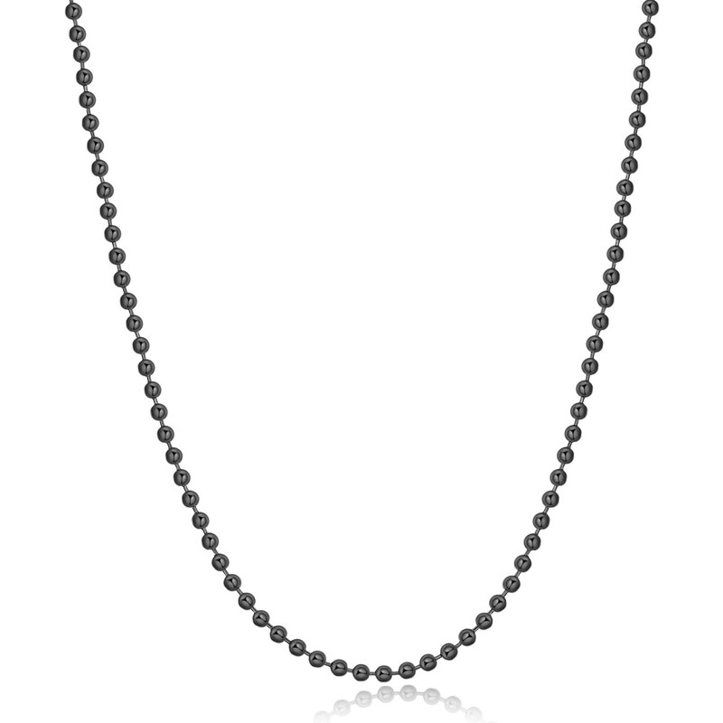 SAgapõ Čierna guličková retiazka z ocele Ripple SRP50 66593207