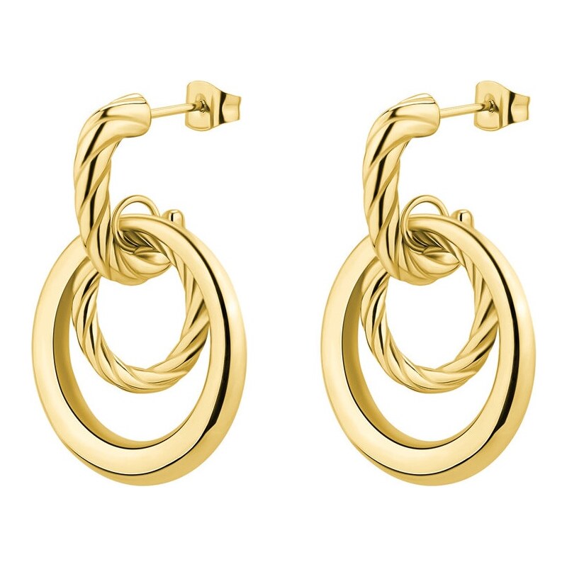 Brosway Štýlové pozlátené visiace náušnice Amy BAY29 66586556