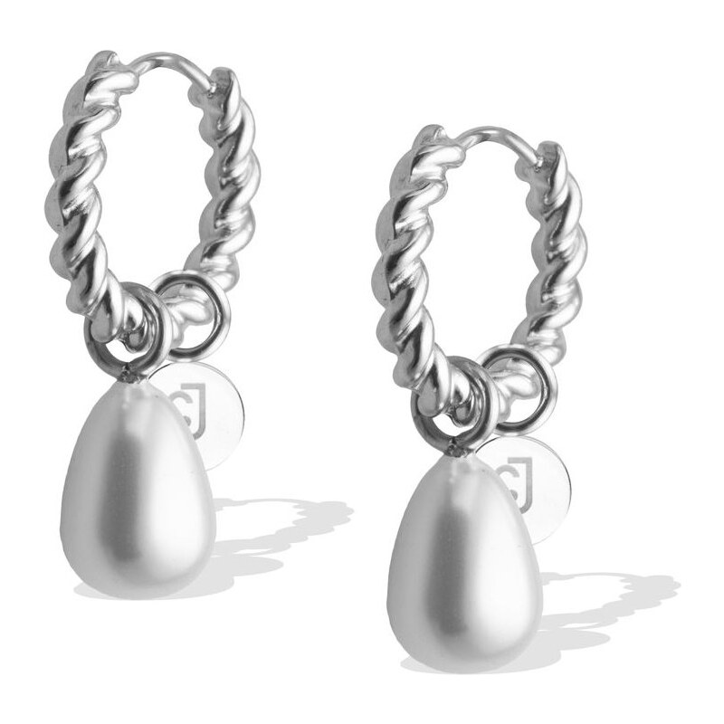 Liu Jo Kruhové oceľové náušnice so syntetickými perlami LJ2851 66584360