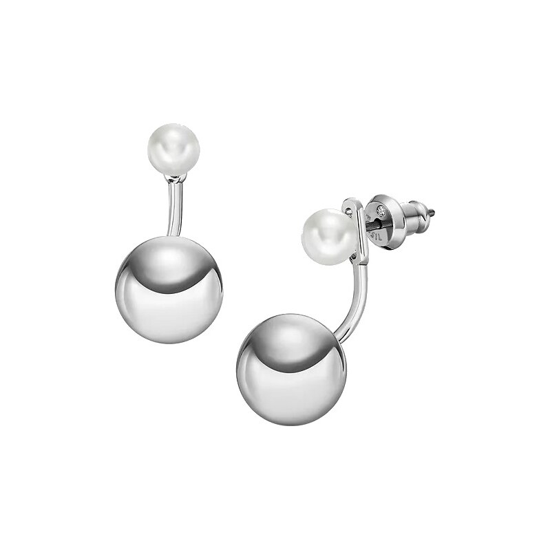 Fossil Trblietavé strieborné náušnice Bold Links JOA00927040 66588733