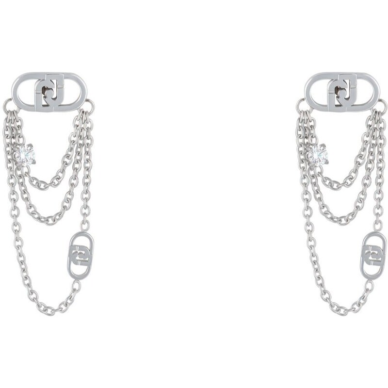 Liu Jo Luxusné oceľové náušnice s kryštálmi LJ2904 66596159