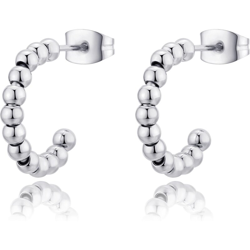 SAgapõ Kruhové náušnice z ocele Chunky SHK37 66585544