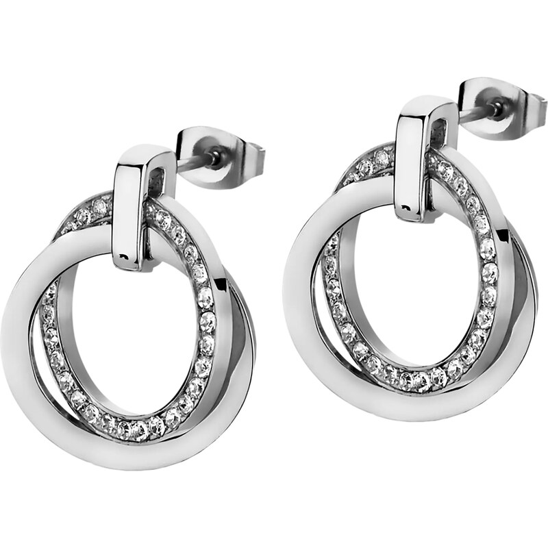 Lotus Style Oceľové náušnice s kryštálmi LS1780-4 / 1 66585918