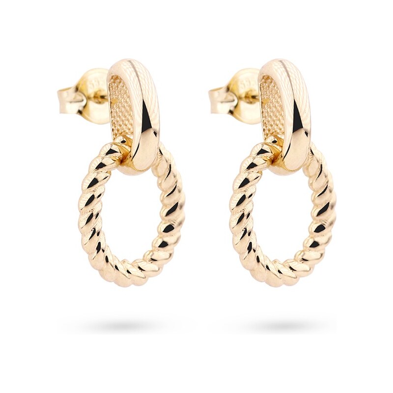Cutie Jewellery Módne náušnice zo žltého zlata Z5028-20-X-1 66578248