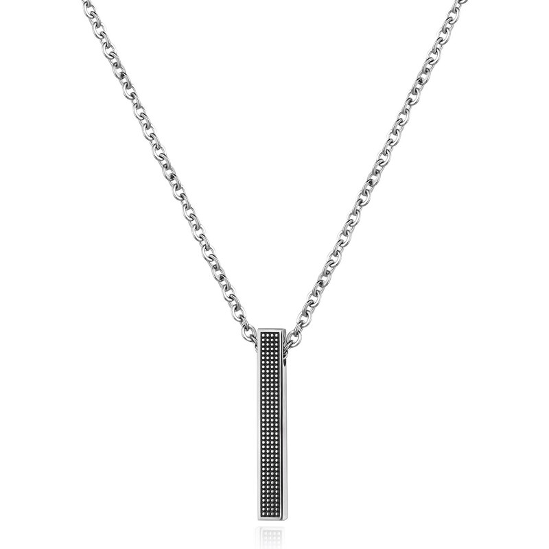 SAgapõ Moderný oceľový náhrdelník pre mužov Prúd SPD03 66590197