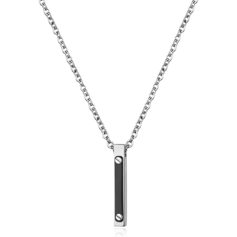 SAgapõ Oceľový náhrdelník pre mužov Prúd SPD01 66578306