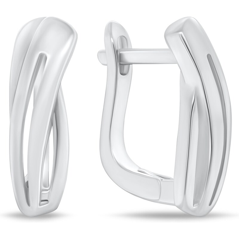 Brilio Silver Obľúbené strieborné náušnice so zirkónmi EA484W 66588721