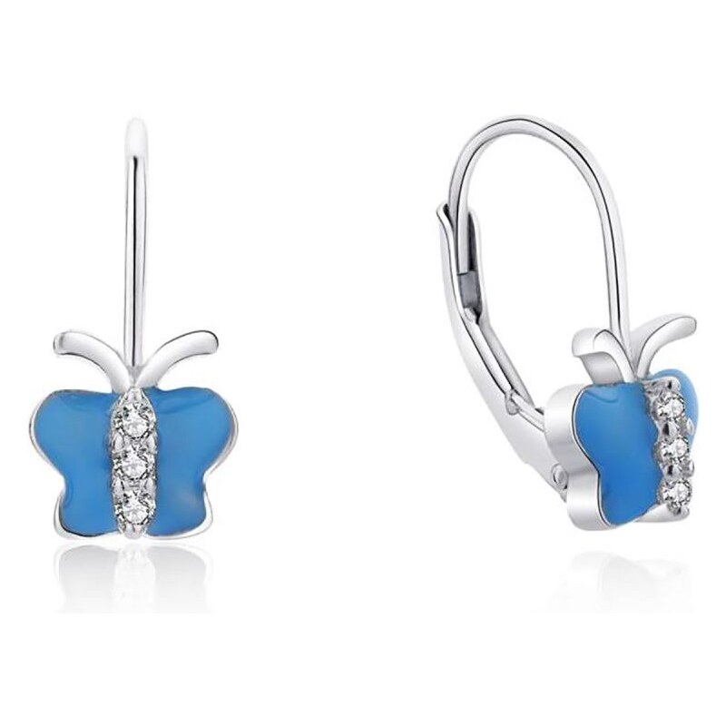 MOISS Pôvabné strieborné náušnice Motýliky E0003656 66594827