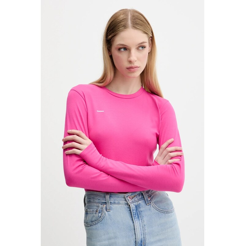 Tričko s dlhým rukávom Pangaia Cotton-Stretch Long-Sleeved Top 66513441