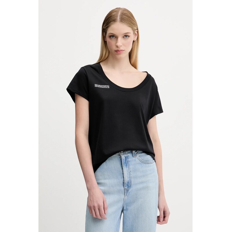 Bavlnené tričko Pangaia Lightweight Scoop Neck T-Shirt 64505784