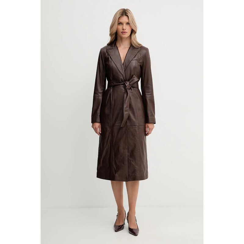 Kožený kabát Marciano by Guess LANA 64511197