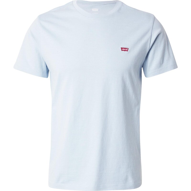 LEVIS Tričko Original Housemark Tee pastelovo modrá / krvavo červená 64513013