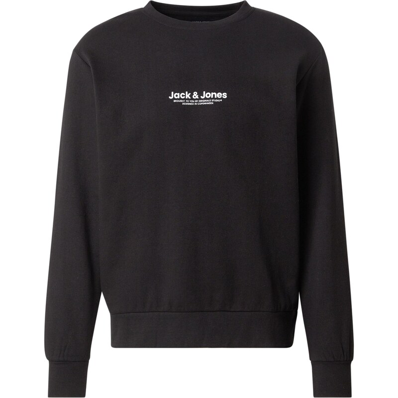 JACK & JONES Mikina JWHVESTERBRO čierna / biela 65582113