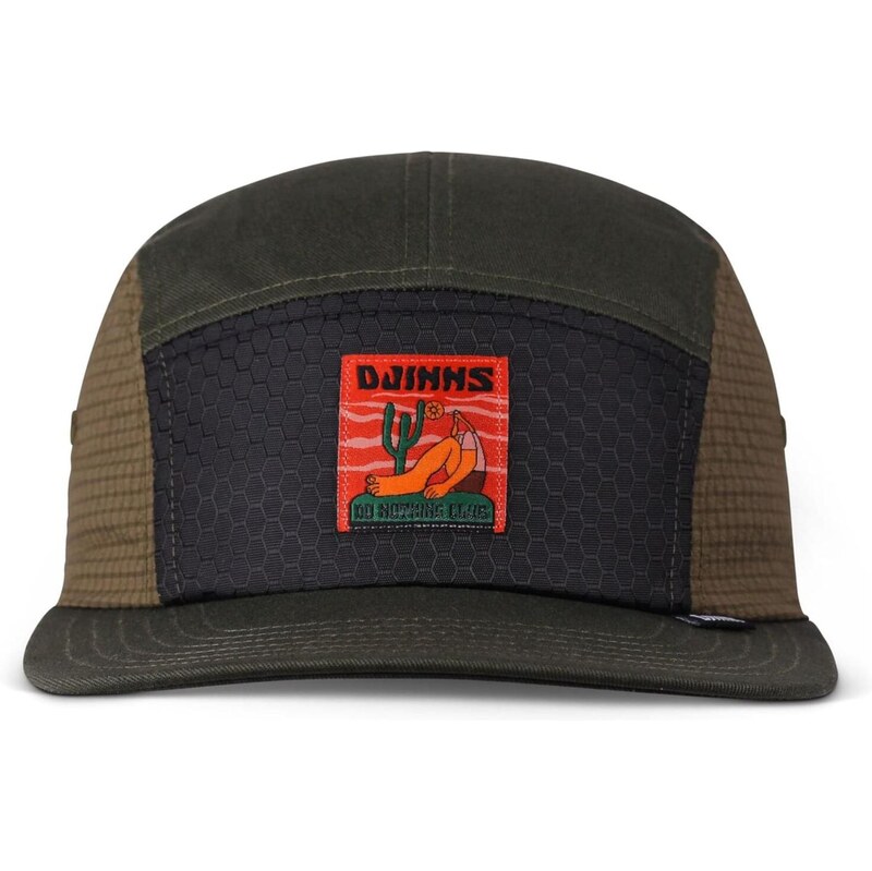 DJINNS Čiapka hnedá / kaki / červená / čierna 64875440