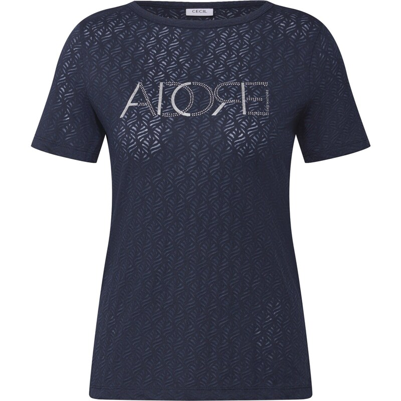CECIL Tričko Adore námornícka modrá / strieborná 64513280