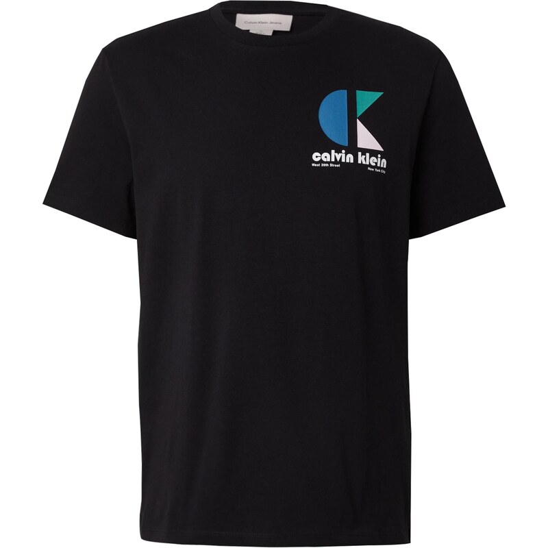Calvin Klein Jeans Tričko zafírová / mätová / čierna / biela 64513444