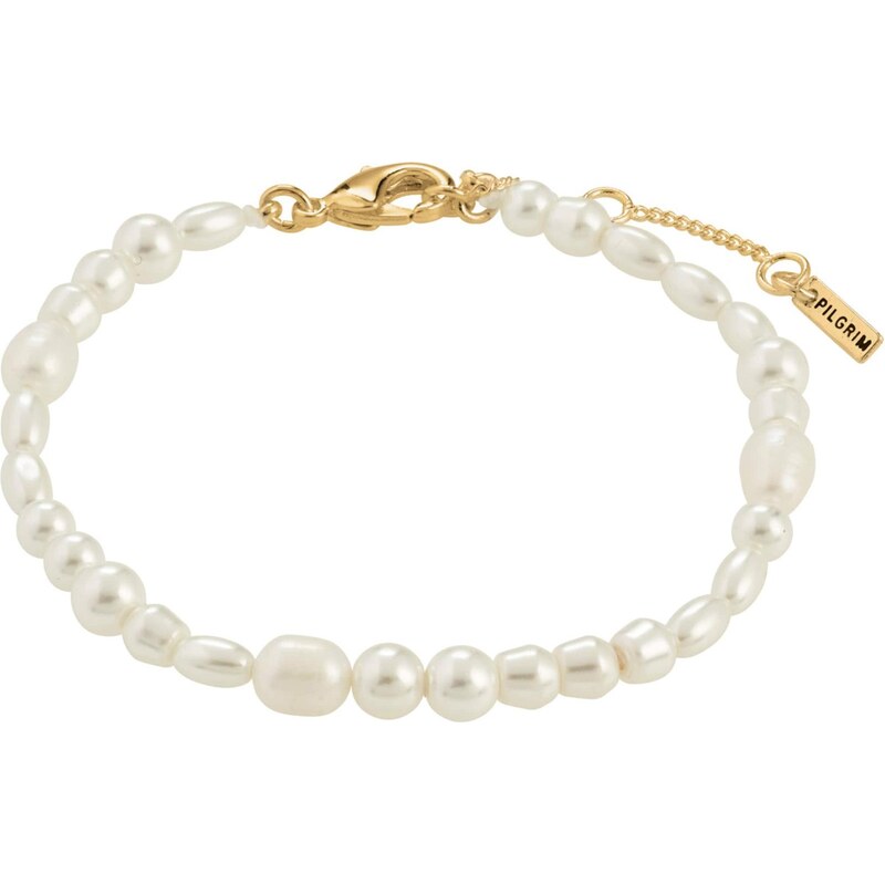 Pilgrim Náramok Elliana zlatá / perlovo biela 64513397