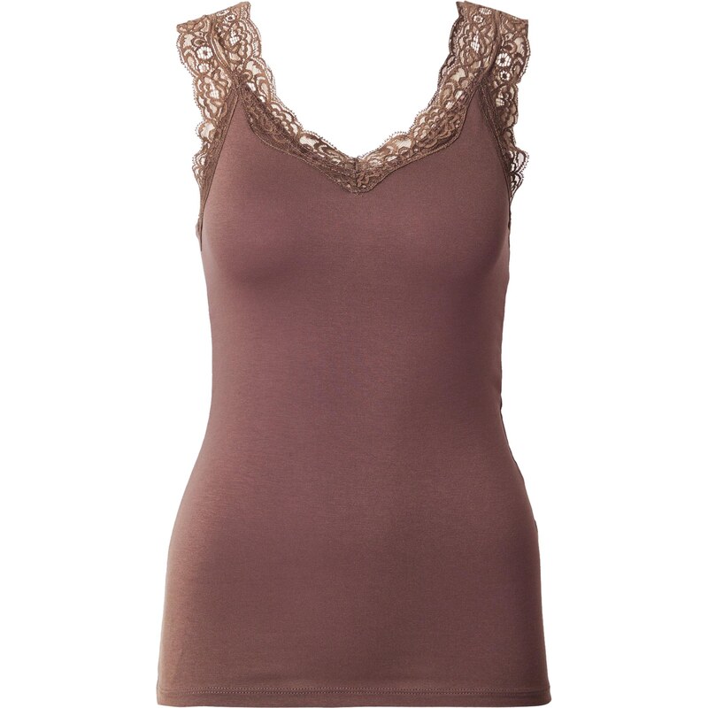 PIECES Top PCBARBERA čokoládová 64513472