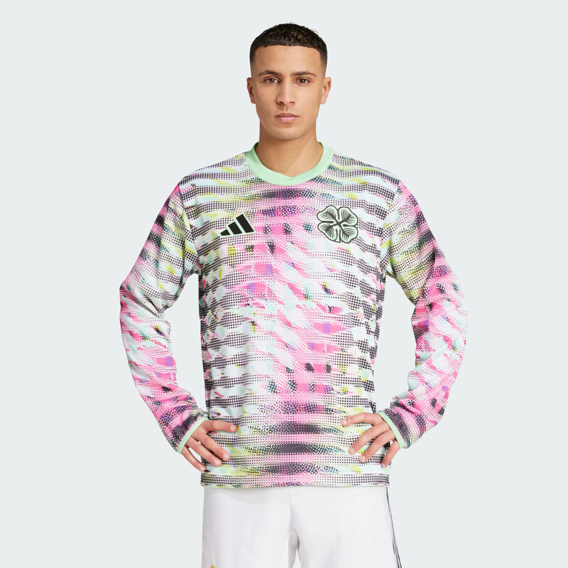 Adidas Hrejivý predzápasový top Celtic FC 25/26 64512631