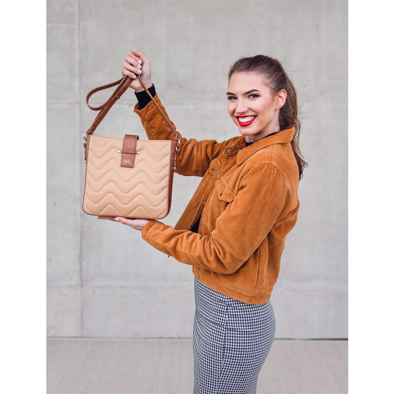Vuch Dámska crossbody kabelka Brega Beige 66589961
