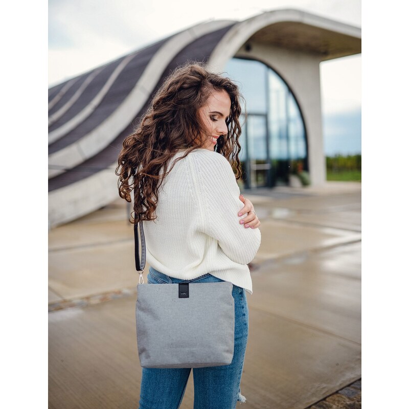 Vuch Dámska crossbody kabelka Mitch Light Grey 66589085