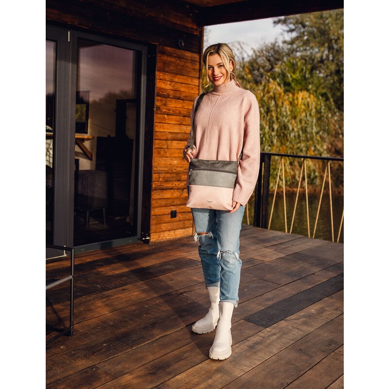 Vuch Dámska crossbody kabelka Prisco Grey 67878505