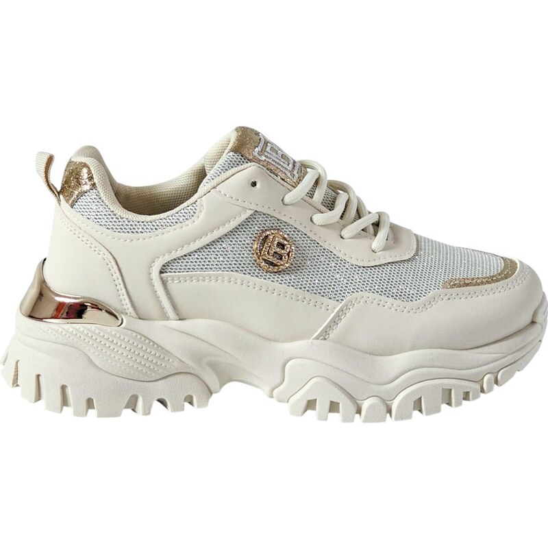 Ivory chunky tenisky Laura Biagiotti ST Calf Beige 64514993