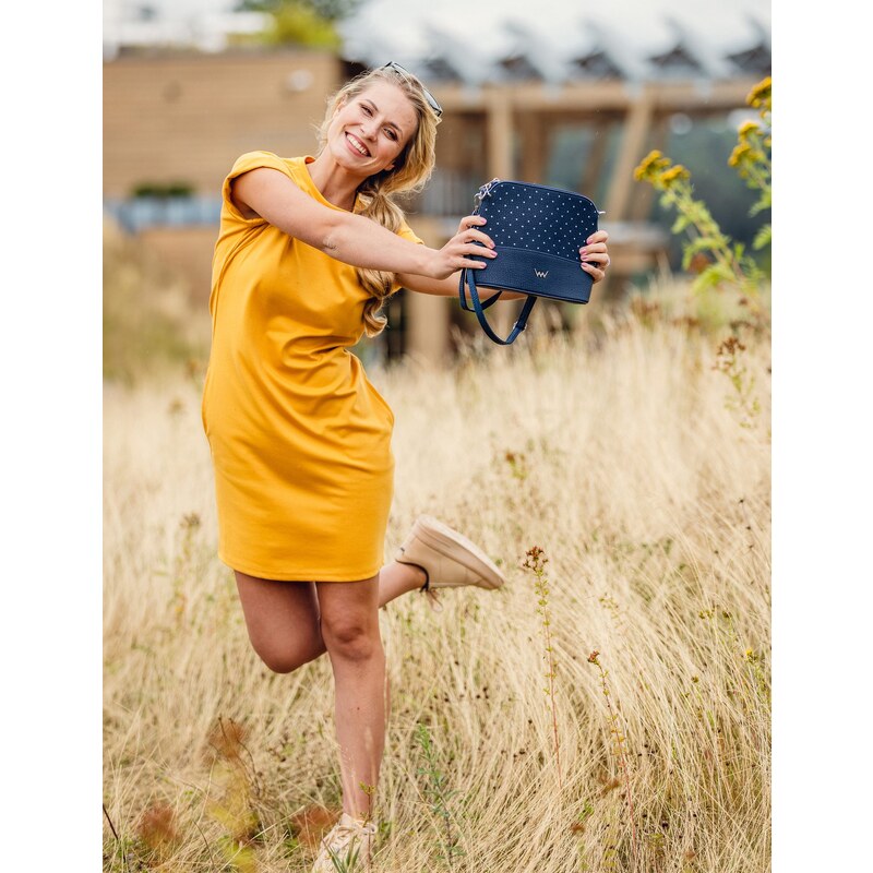 Vuch Dámska crossbody kabelka Cara Dotty Blue 66592179